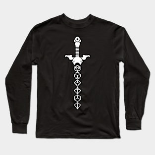 Polyhedral Dice Sword Long Sleeve T-Shirt